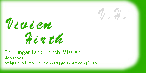 vivien hirth business card